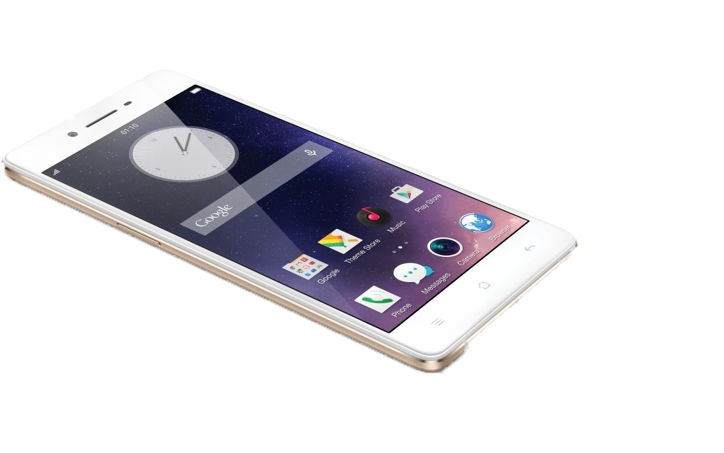 Modern White Smartphone Floating