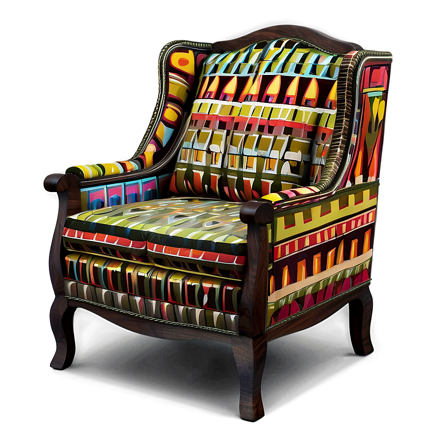 Modern Wingback Chair Png 24