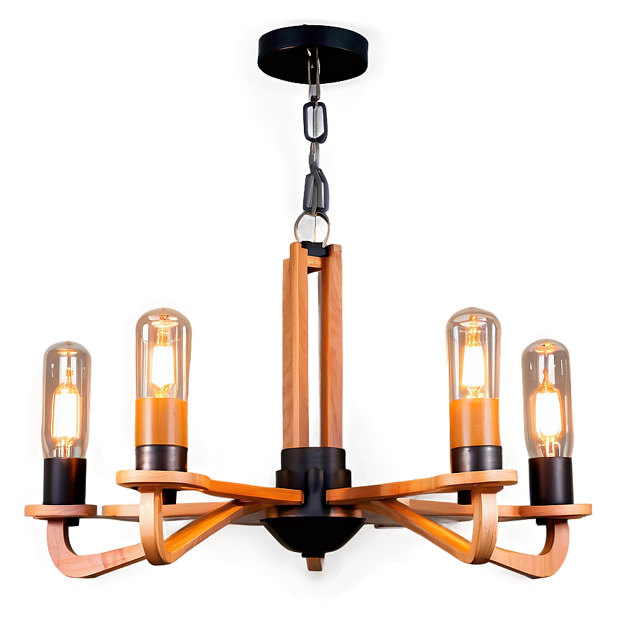 Modern Wood Chandelier Png Apw