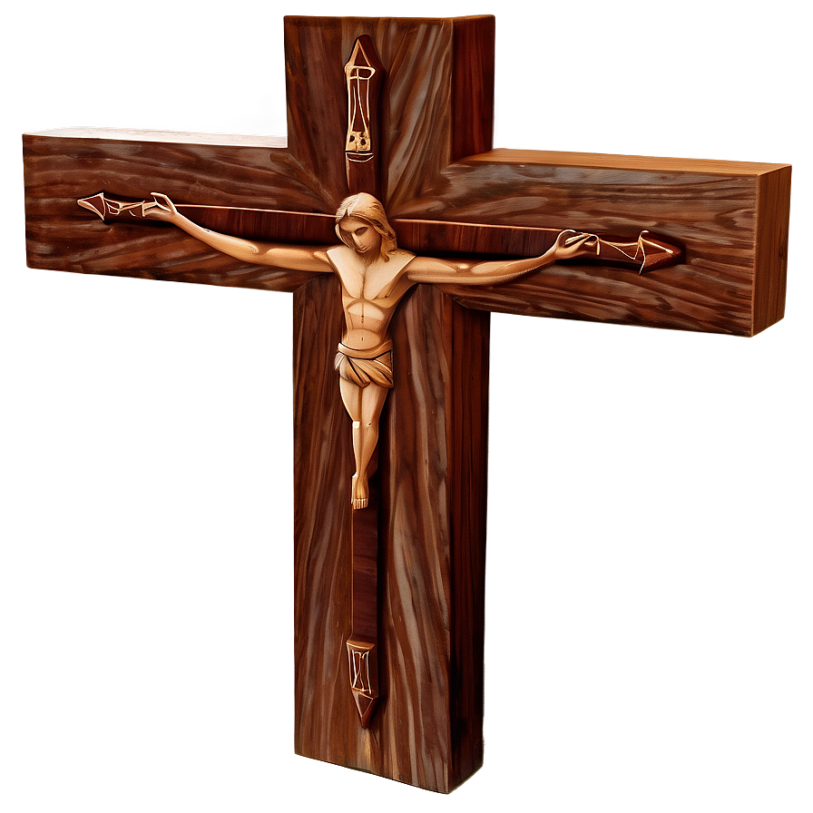 Modern Wooden Cross Png 05252024