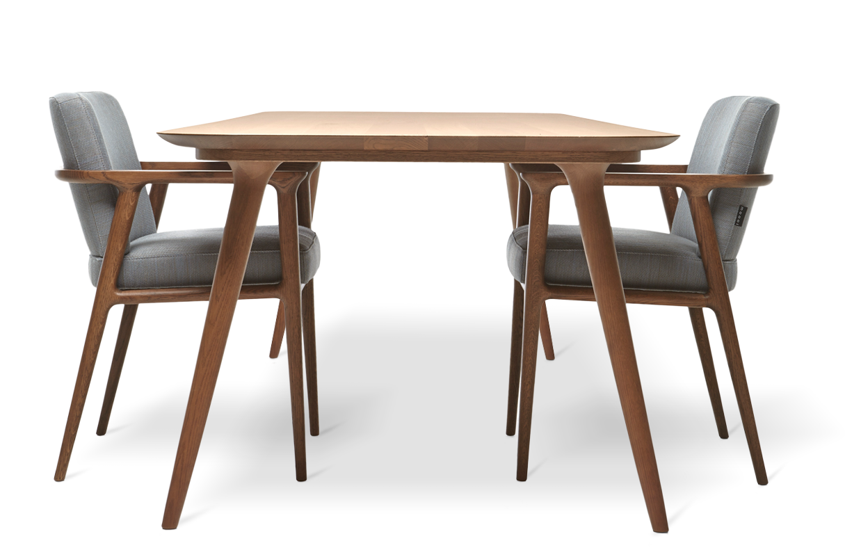 Modern Wooden Dining Tablewith Chairs