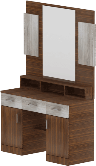 Modern Wooden Dressing Tablewith Mirror