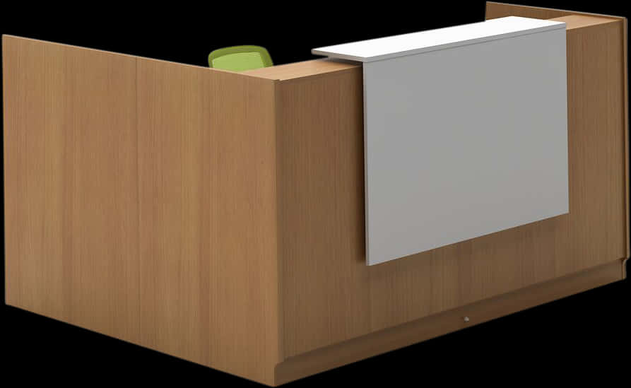 Modern Wooden Office Cubicle