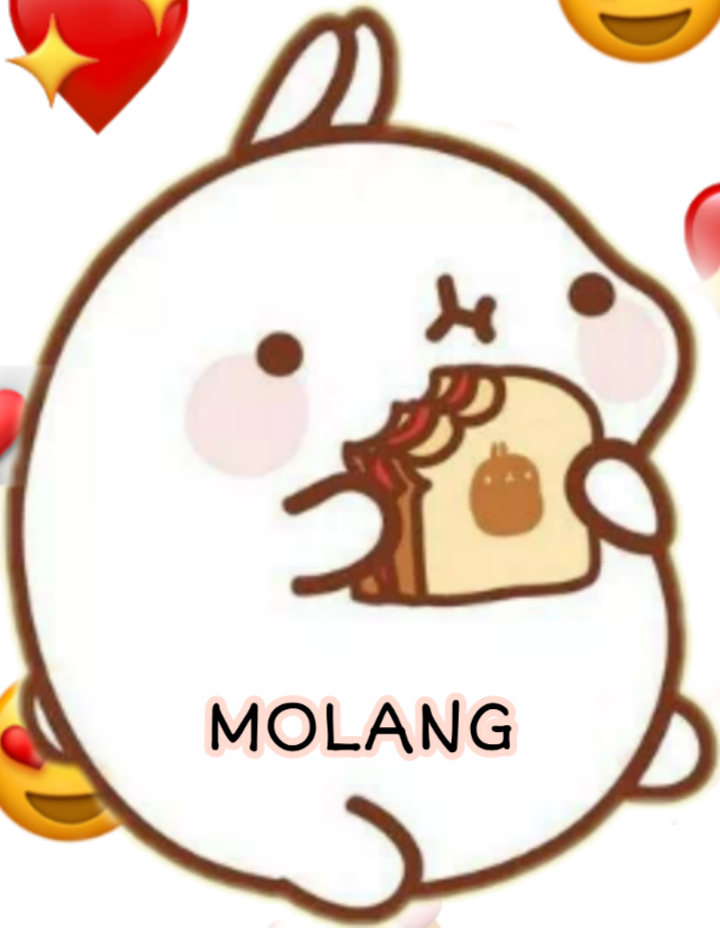 Molang Cartoon Character Eating