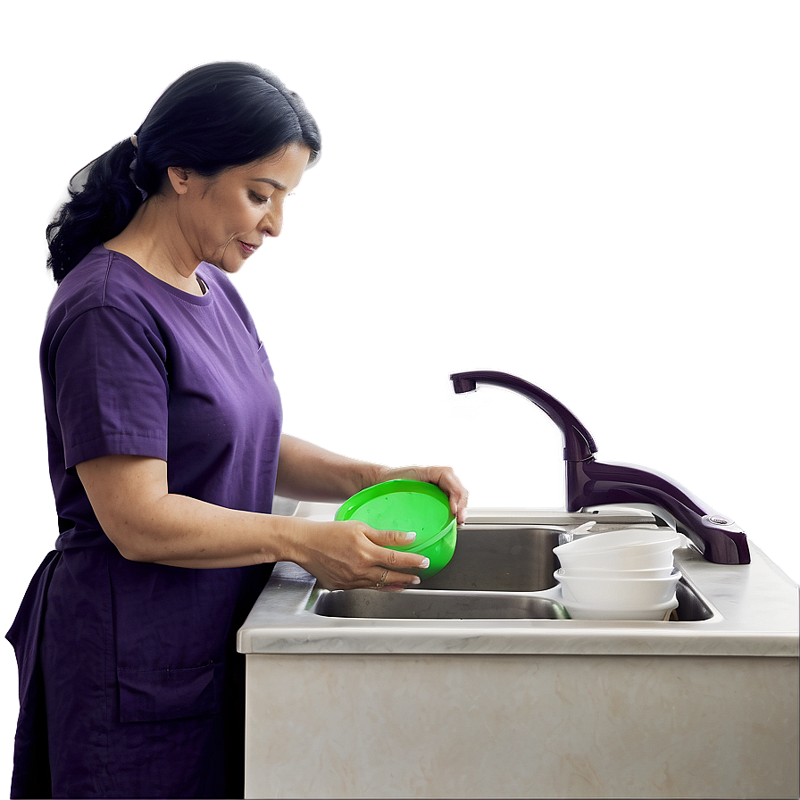 Mom Washing Dishes Png Lfh