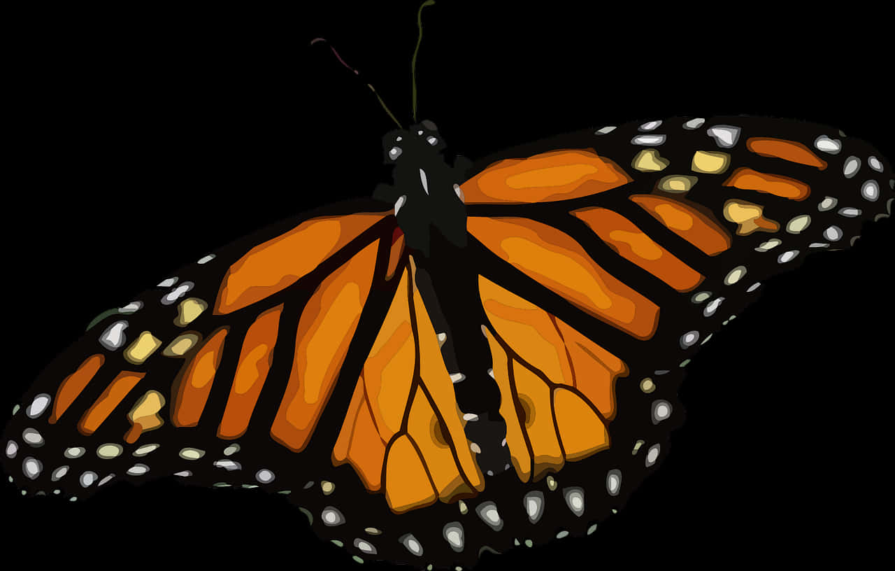 Monarch Butterfly Illustration