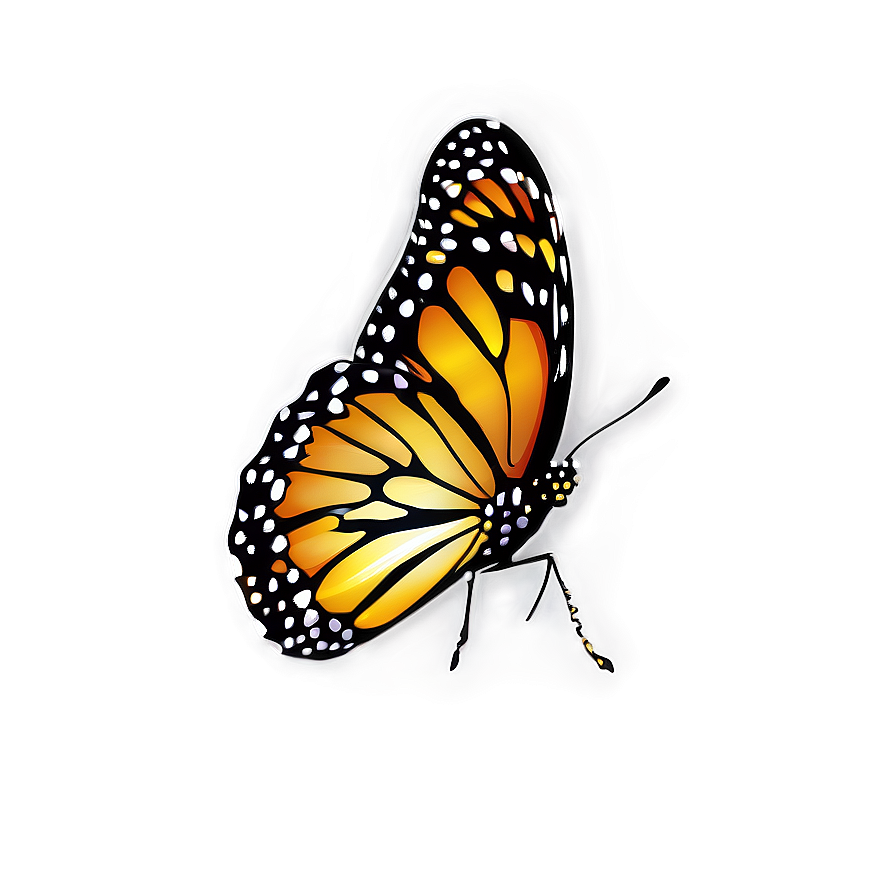 Monarch Butterfly Outline Png Dkf68