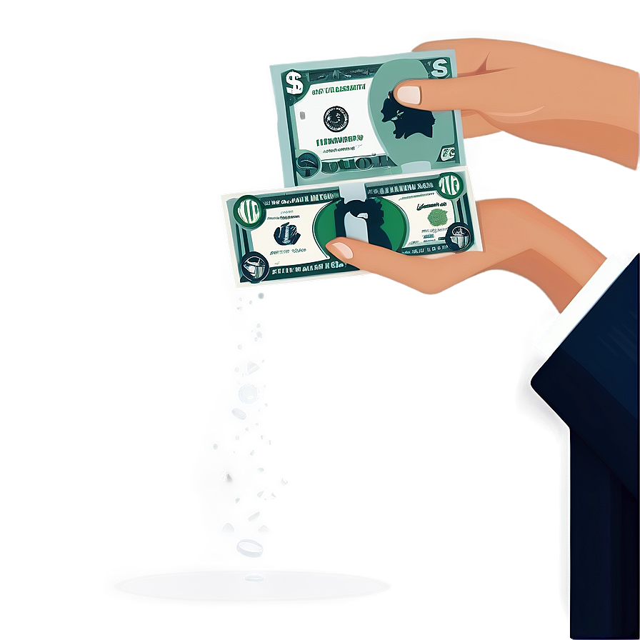 Money In Hand Vector Png 06262024