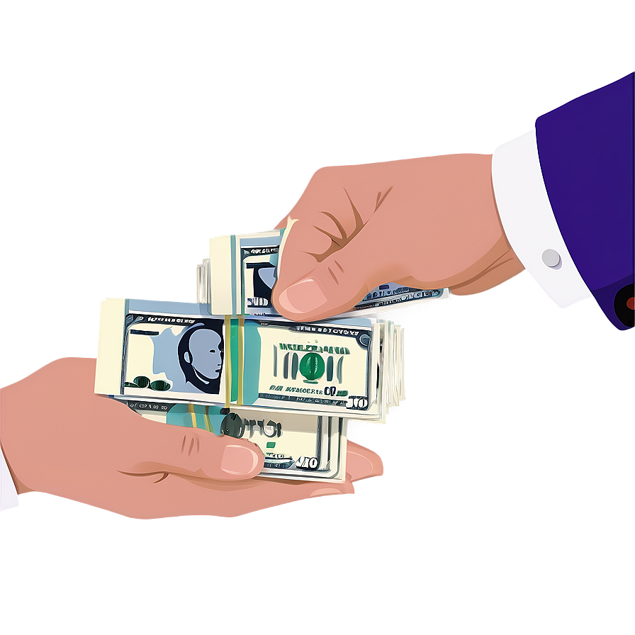 Money In Hand Vector Png Yih