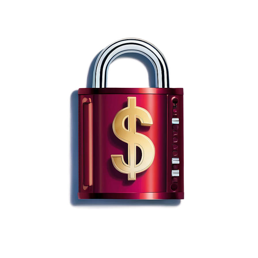 Money Sign In Lock Png 11