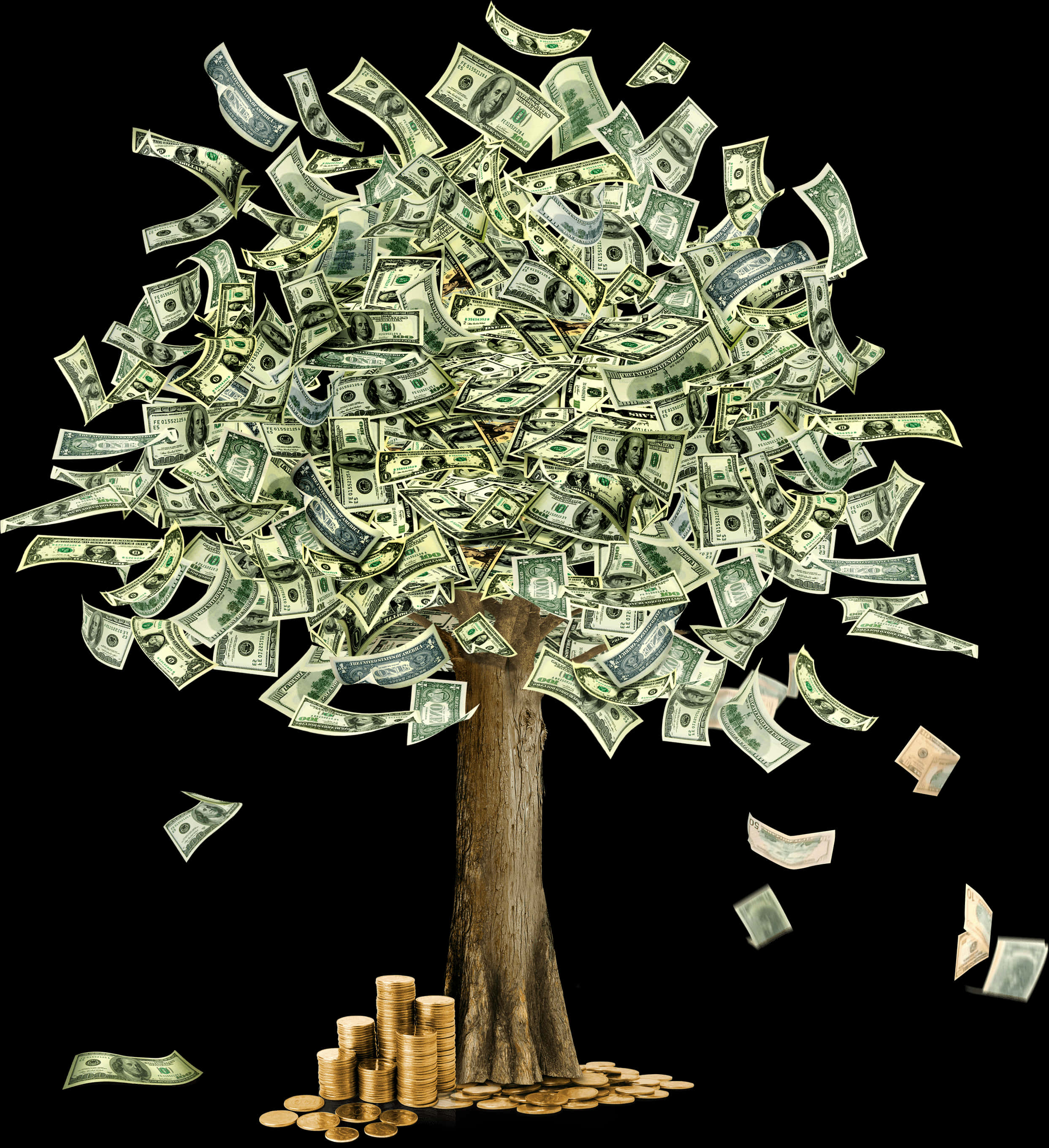 Money Tree Concept Illustration