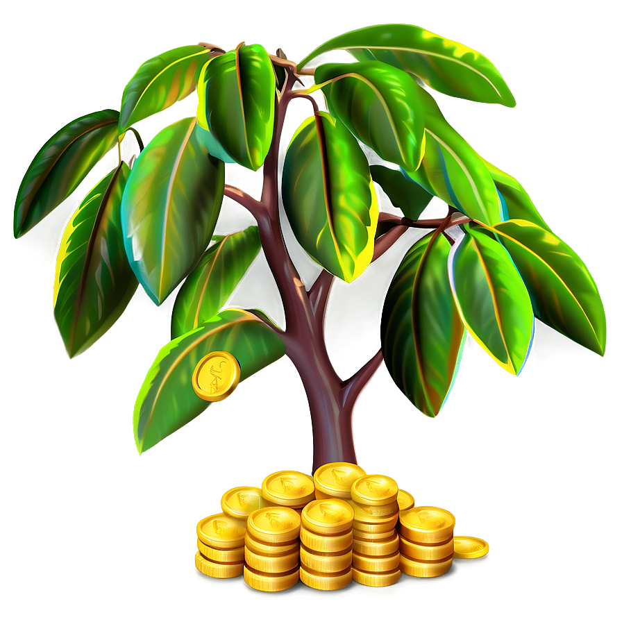 Money Tree With Coins Png 79