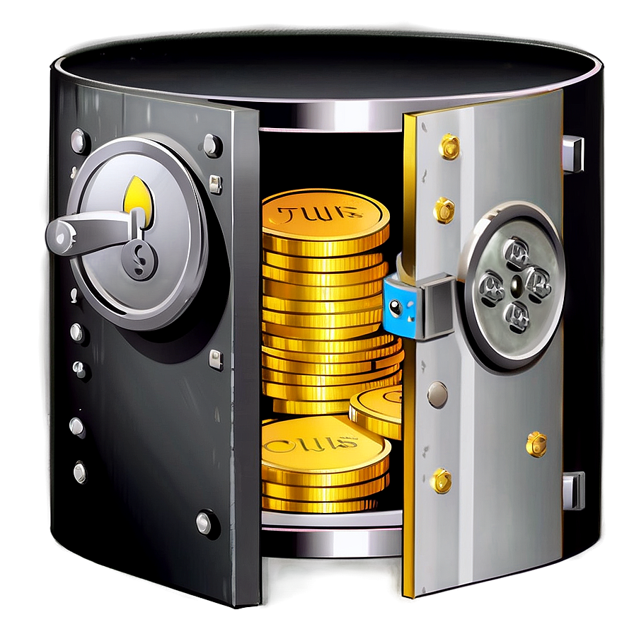 Money Vault Cartoon Png Pny50