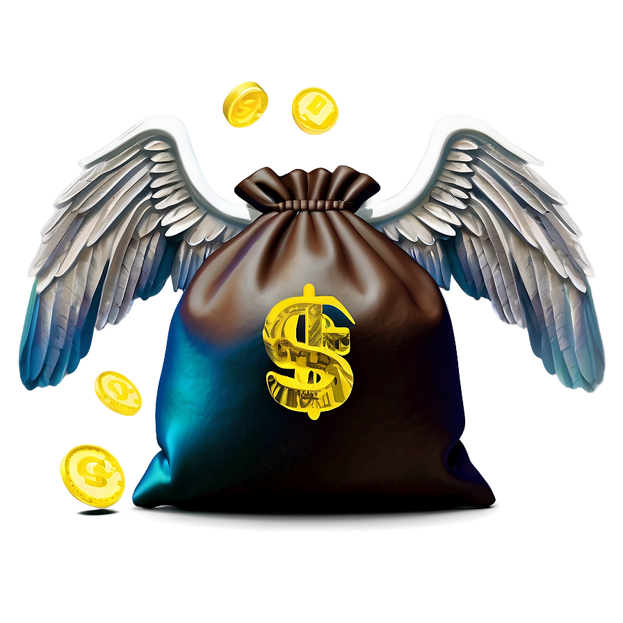 Moneybag With Wings Png Bwq51