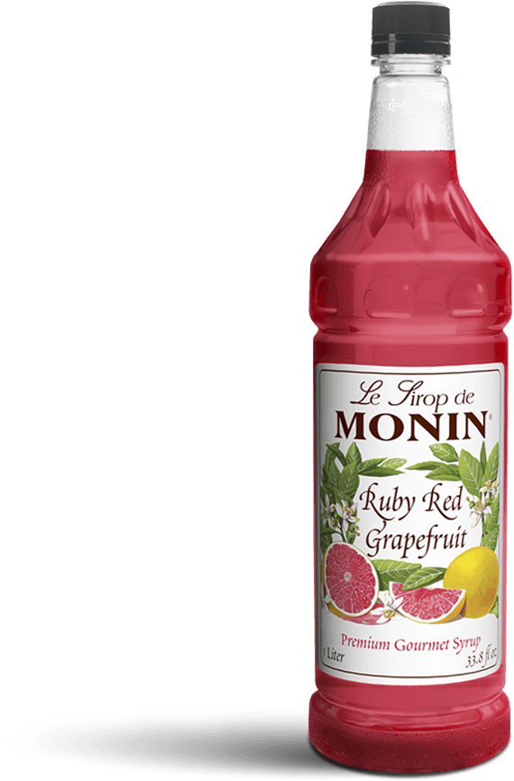 Monin Ruby Red Grapefruit Syrup Bottle