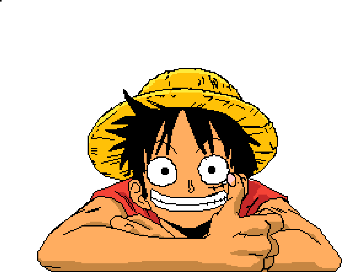 Monkey D Luffy Pixel Art