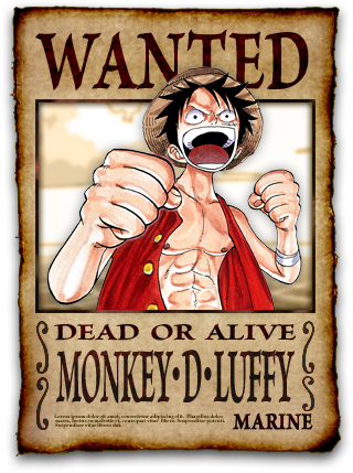 Monkey D Luffy Wanted Poster