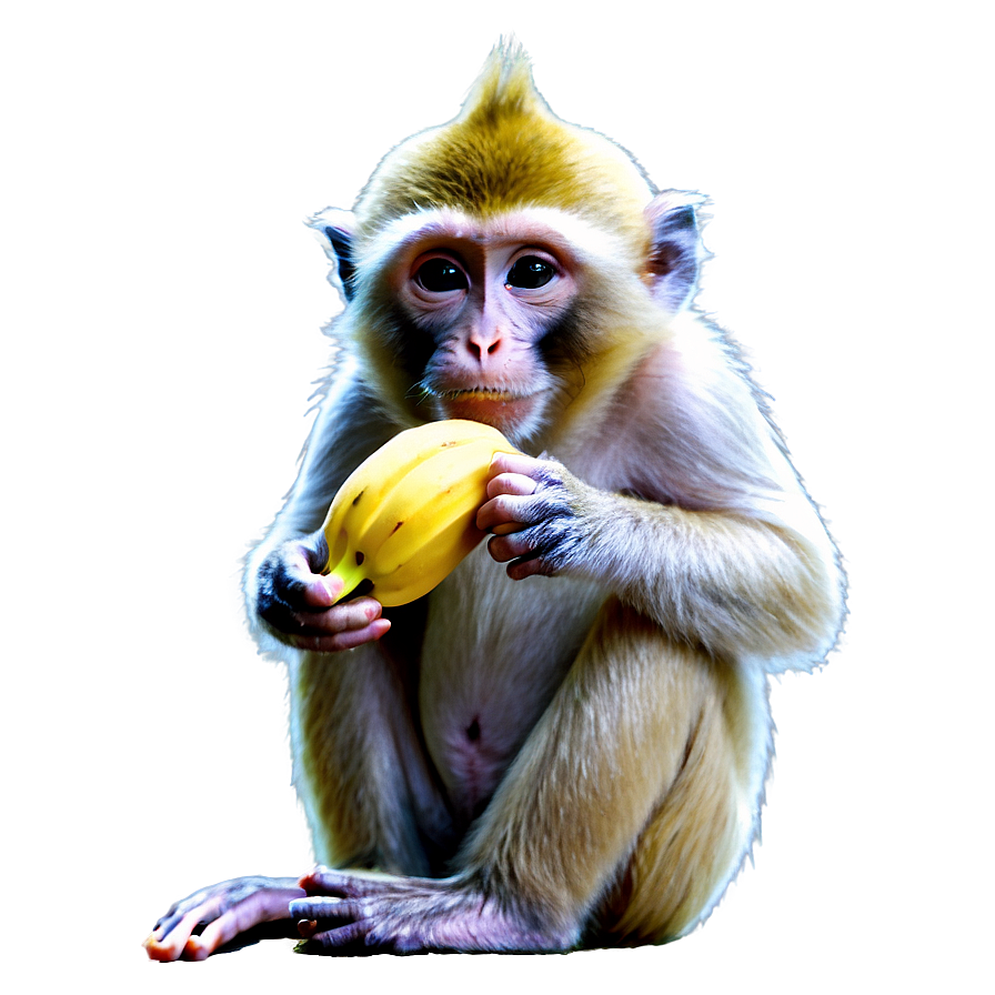 Monkey Eating Banana Png Swm54