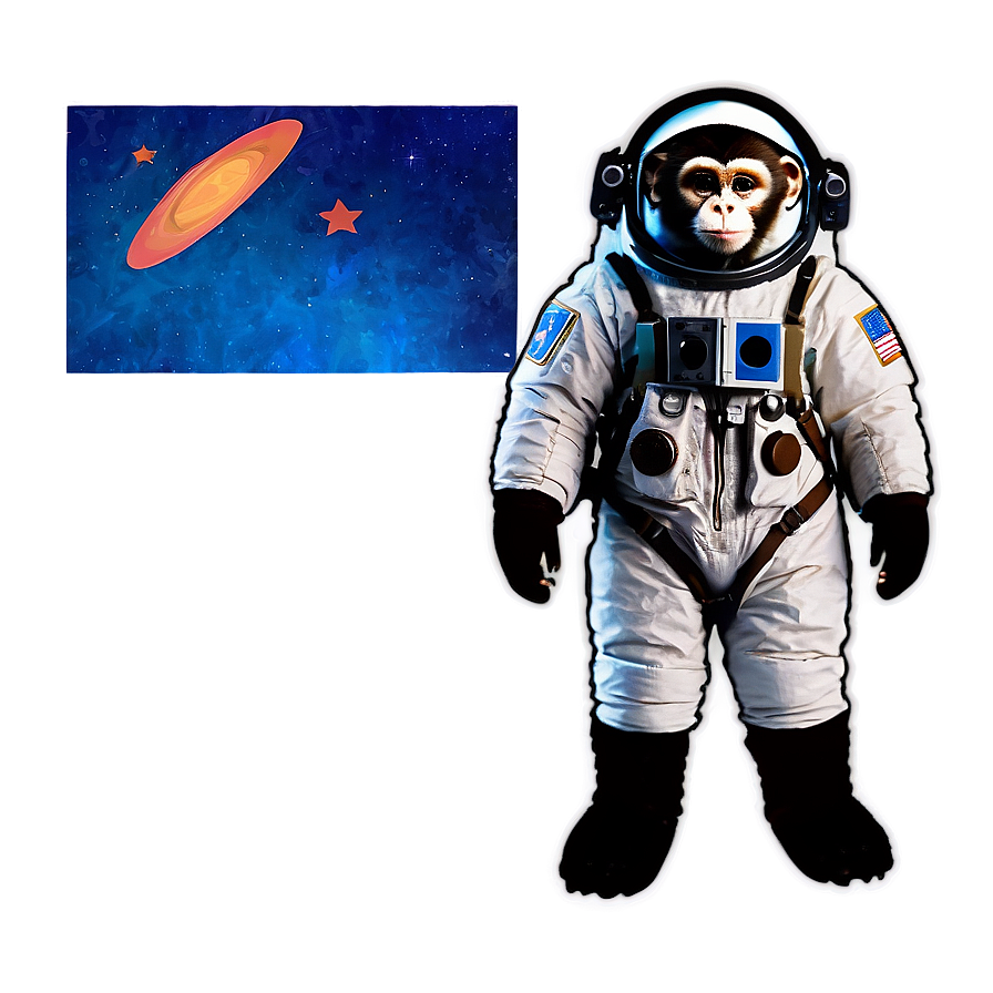 Monkey In Space Suit Png 05042024