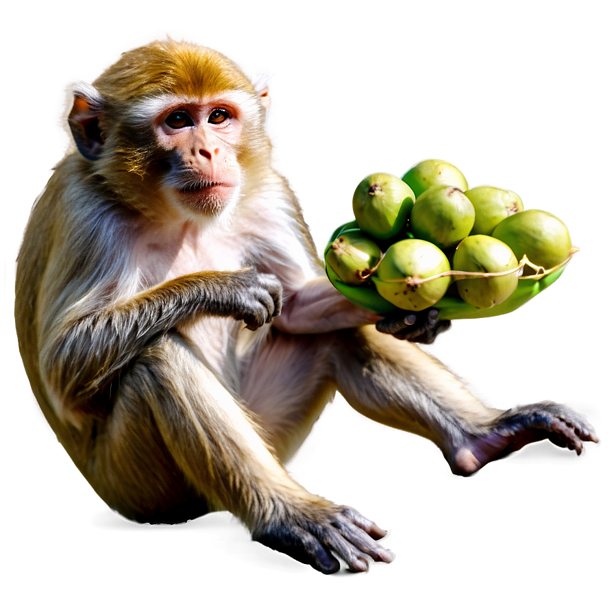 Monkey With Coconut Png 82