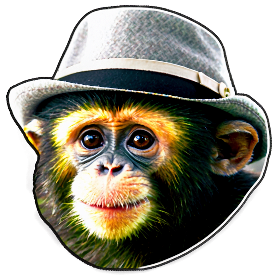 Monkey With Hat Png Oej