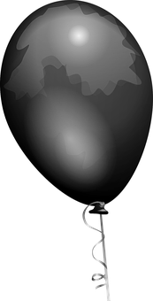 Monochrome Balloon Illustration