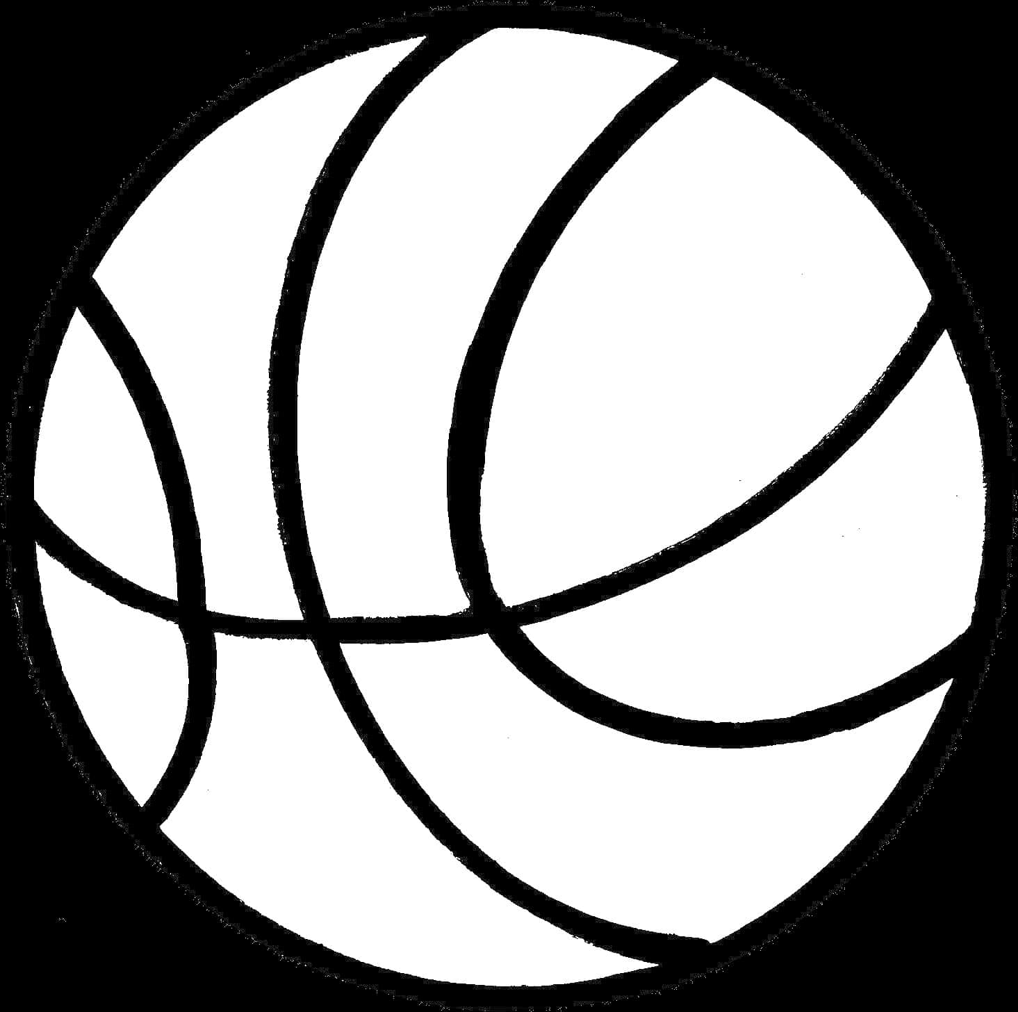 Monochrome Basketball Graphic