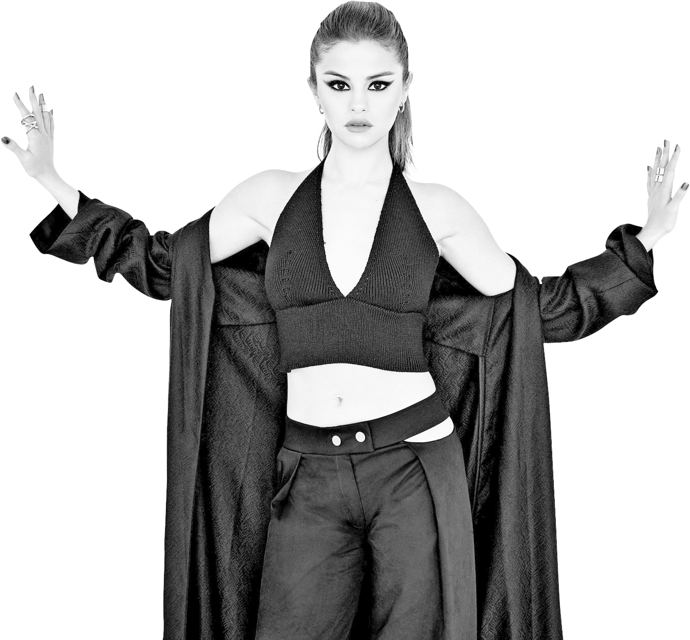 Monochrome_ Fashion_ Pose_ Selena