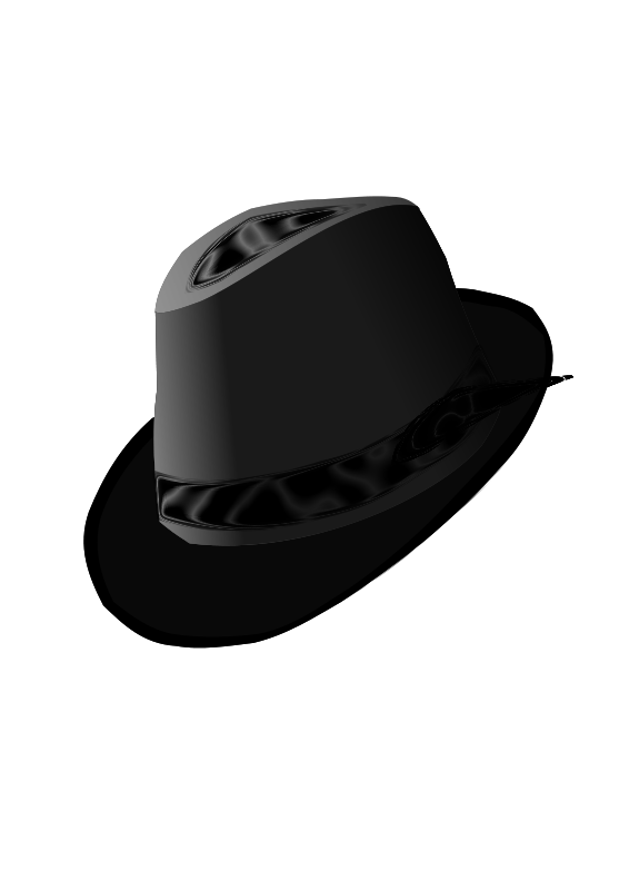 Monochrome Fedora Hat