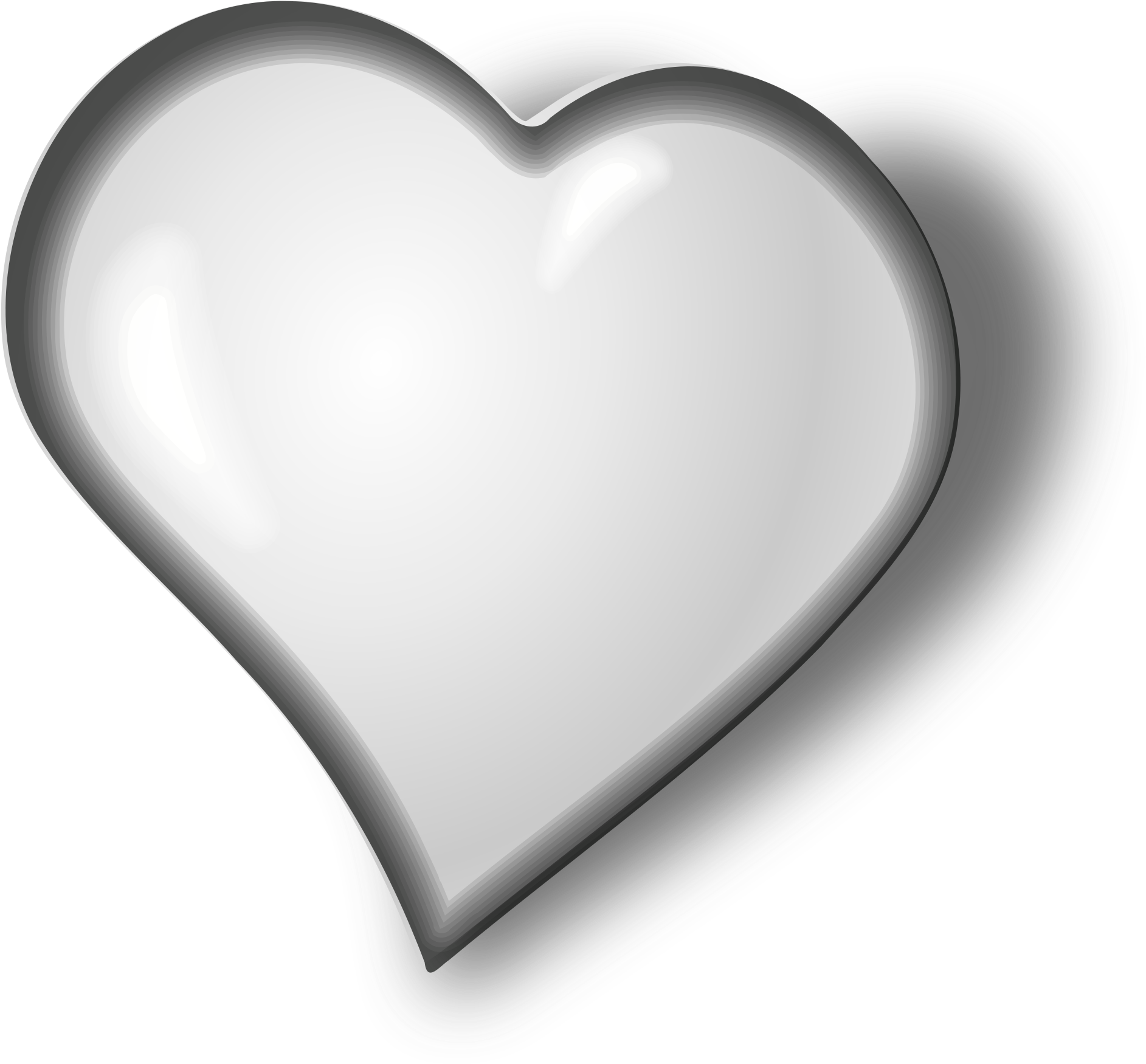 Monochrome Heart Icon