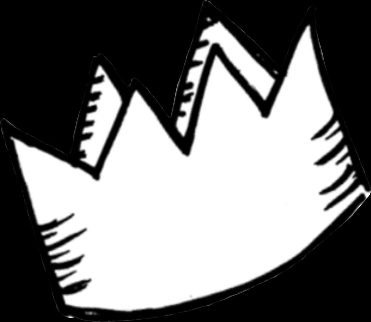 Monochrome Sketch Crown Graphic