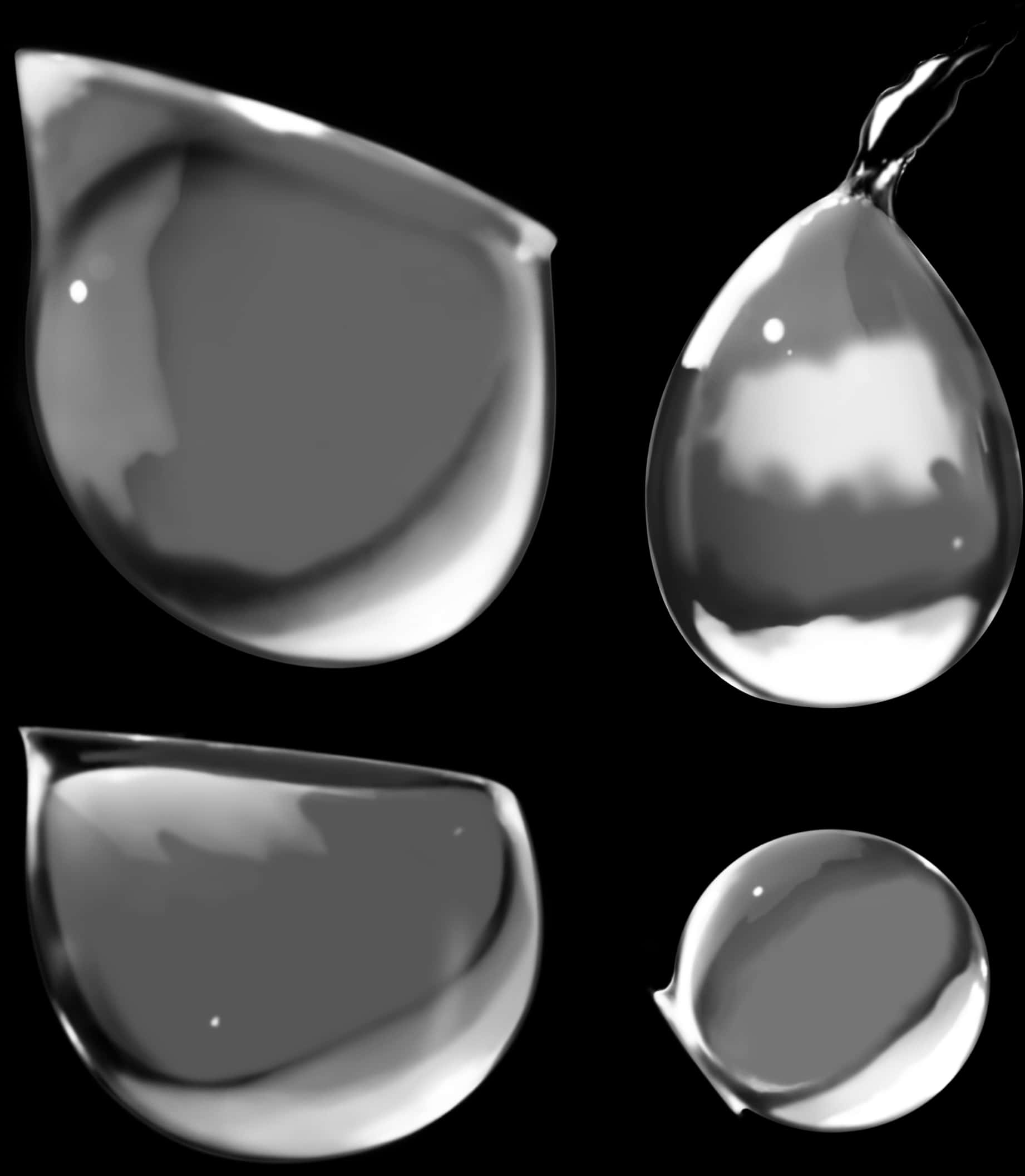 Monochrome Water Drops Collection