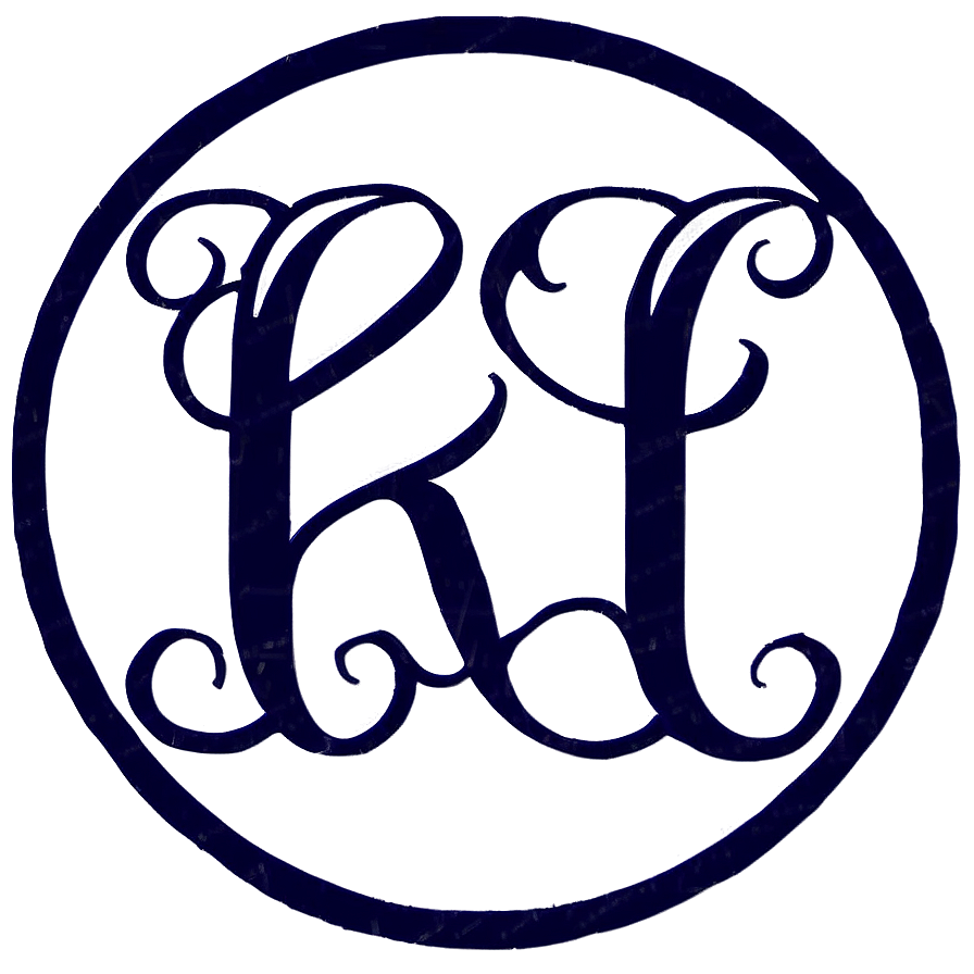 Monogram Circle Sticker Png Oyf23