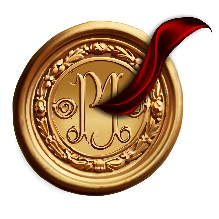 Monogram Wax Seal Png 60