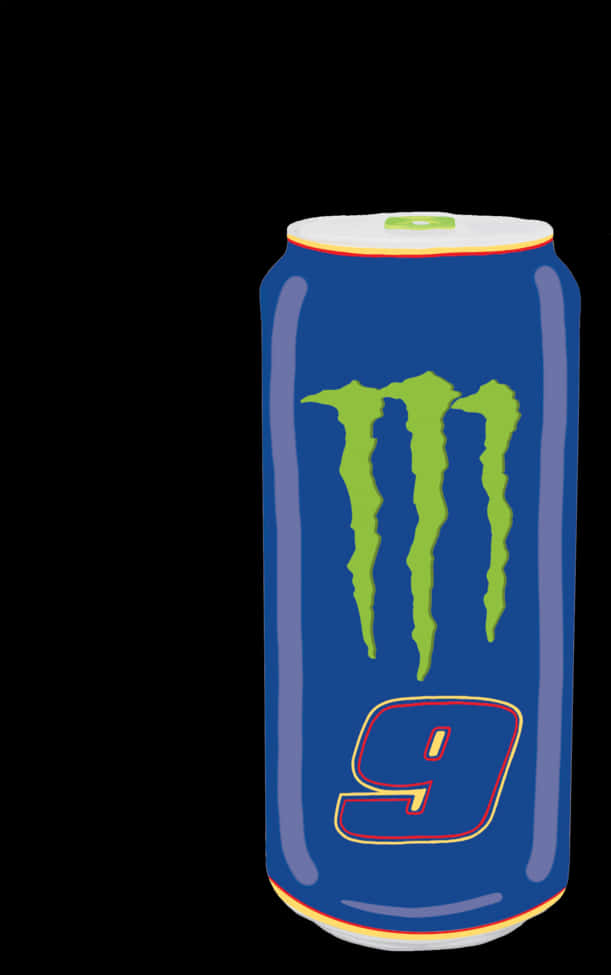 Monster Energy Drink Can Illustration