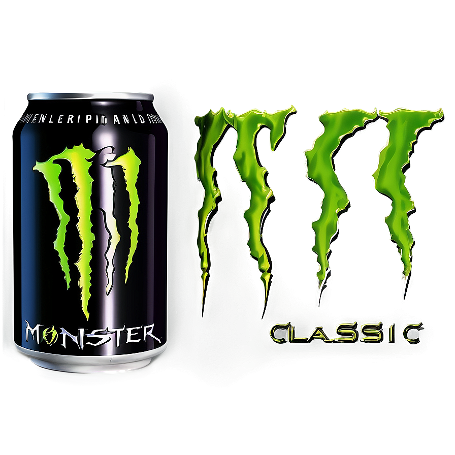 Monster Energy Drink Classic Design Png 06202024