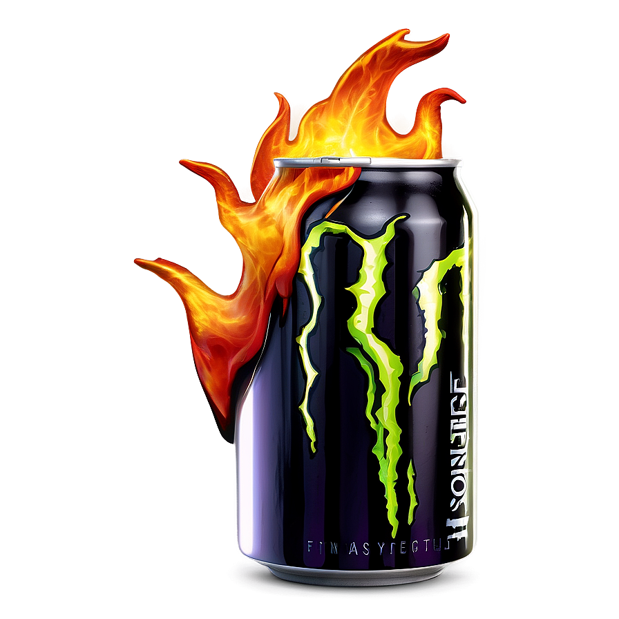 Monster Energy Drink Fiery Theme Png Htv