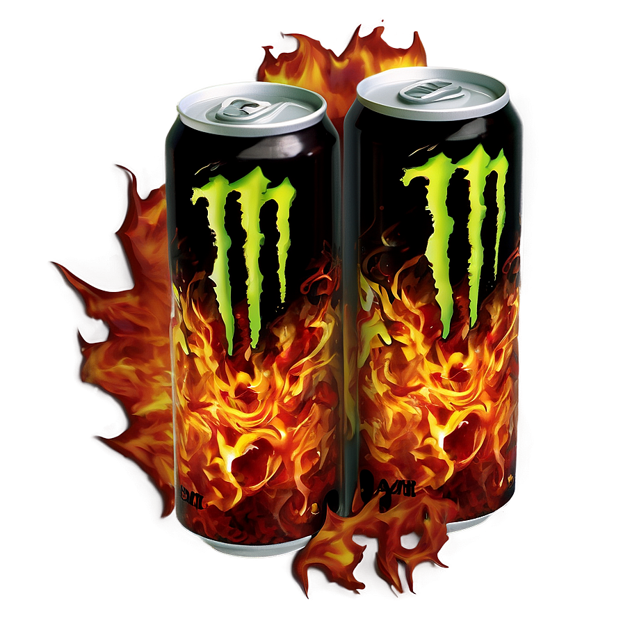 Monster Energy Drink Fiery Theme Png Loa79