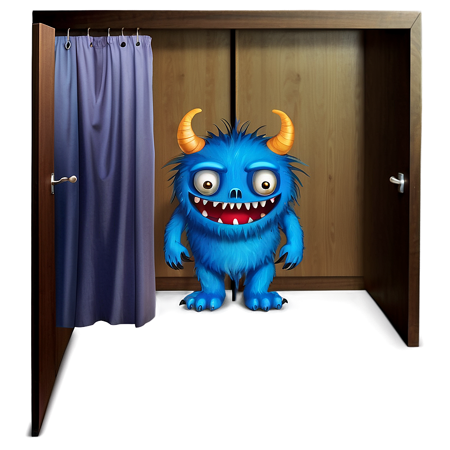 Monster Hiding In Closet Png Osa