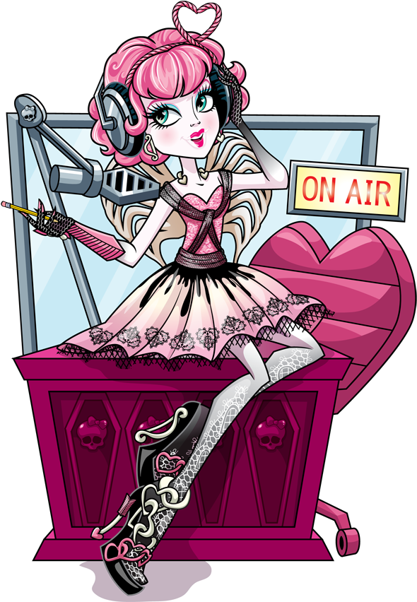 Monster High Radio Host Illustration