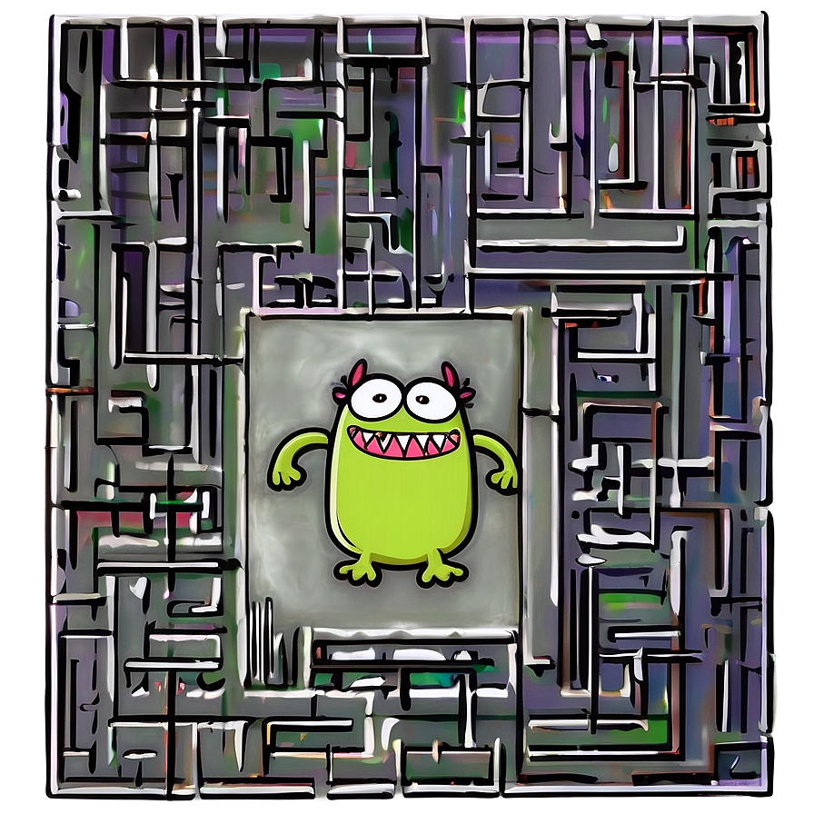 Monster In A Maze Png Uii