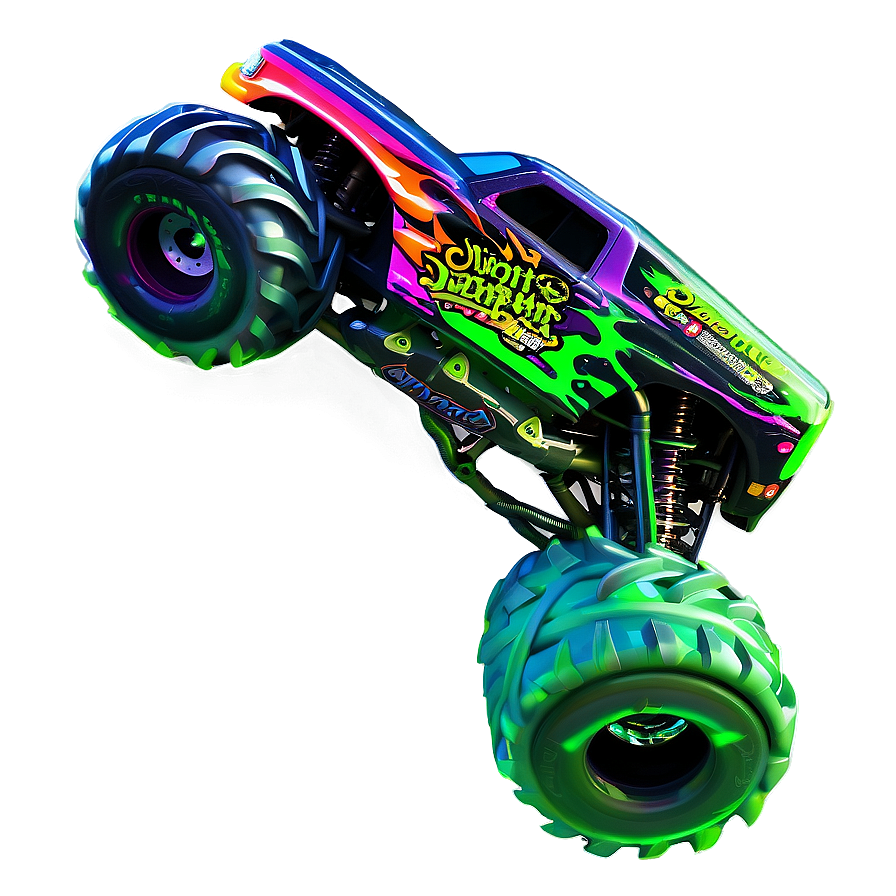 Monster Truck Grave Digger Epic Jump Png 06292024