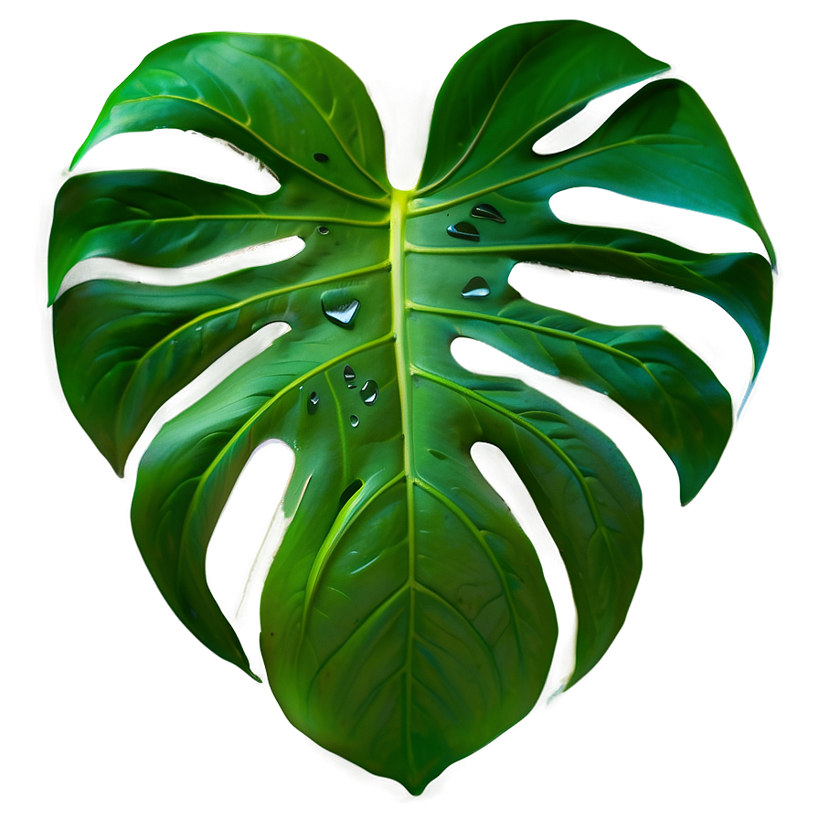 Monstera Leaf Closeup Png 05232024