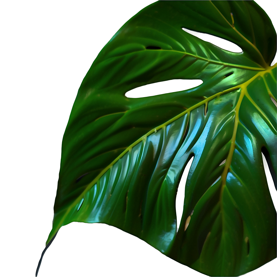 Monstera Leaf Closeup Png Jwh18