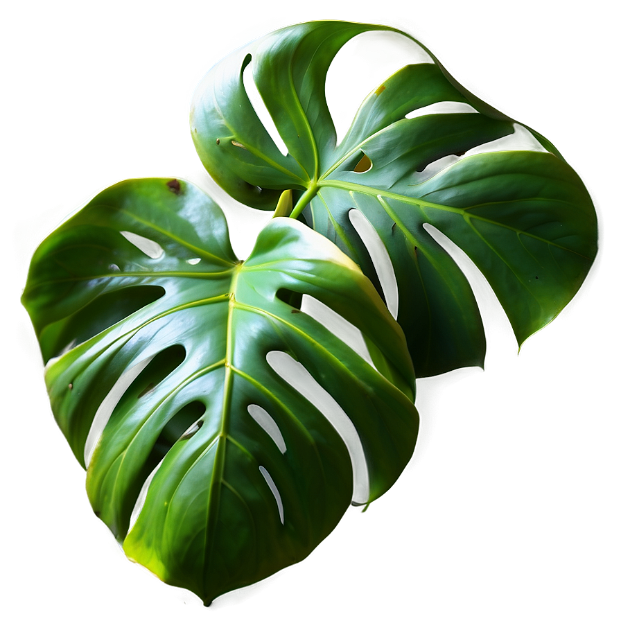 Monstera Leaf On White Png 05232024