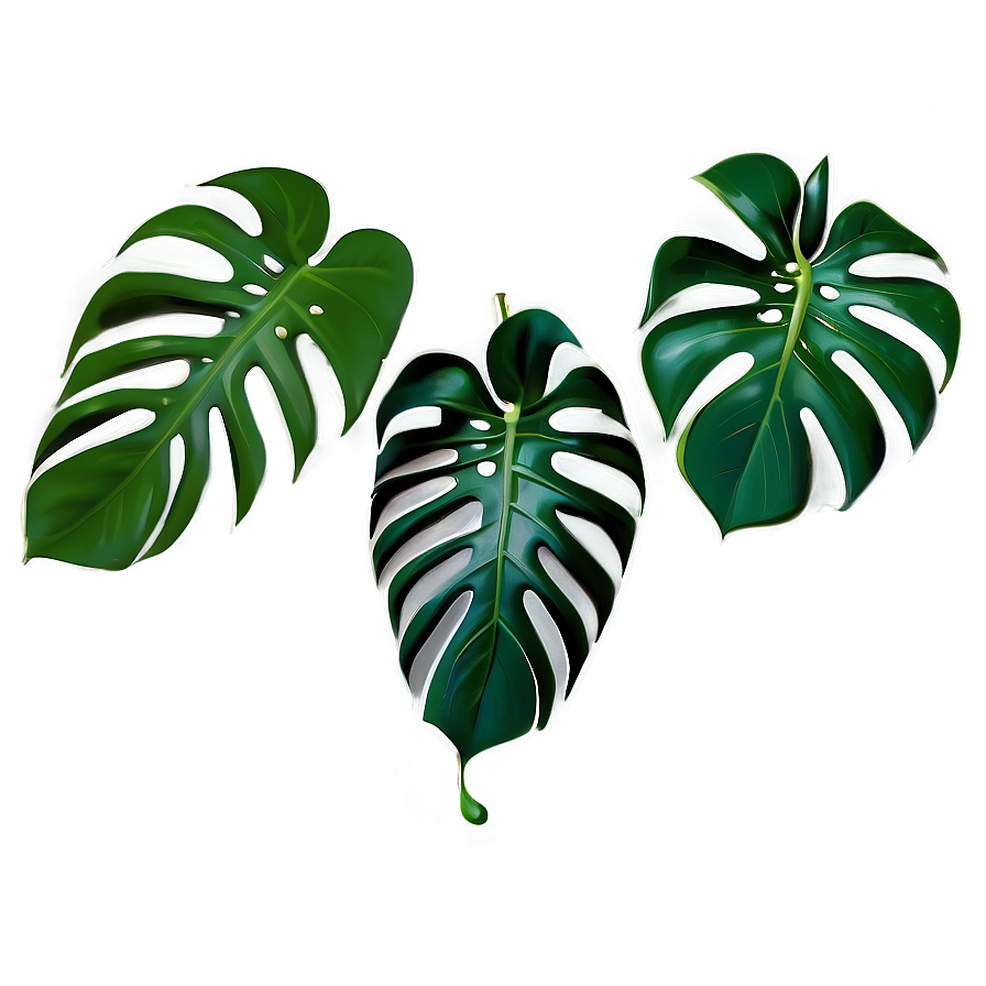 Monstera Leaf On White Png Ugx32