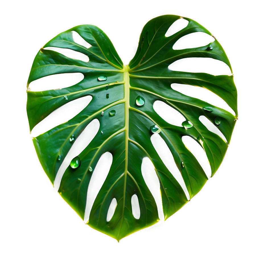 Monstera Leaf Vein Details Png Ita