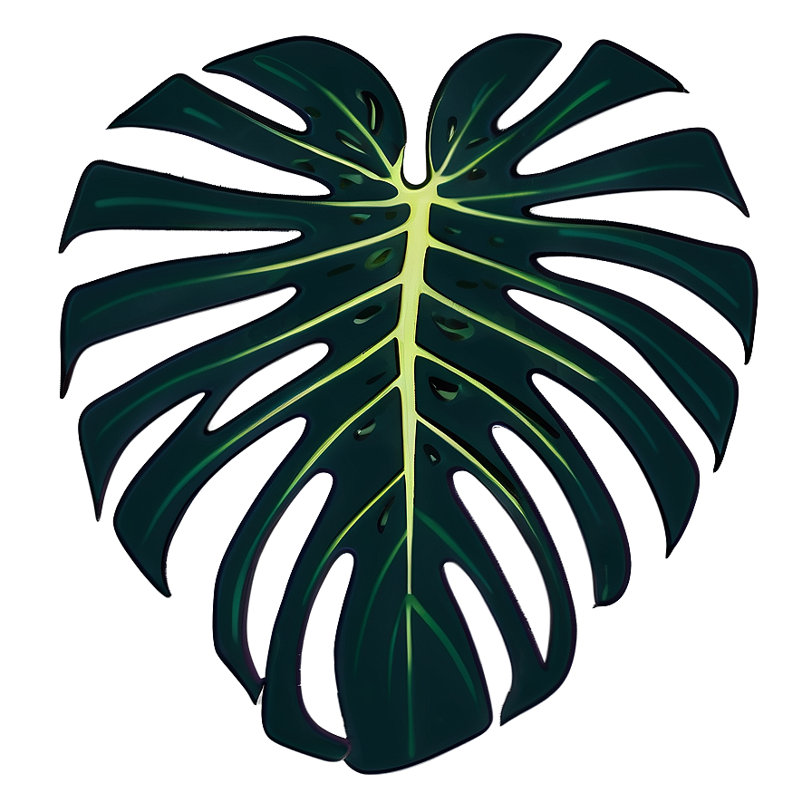 Monstera Outline Graphic Png 05232024