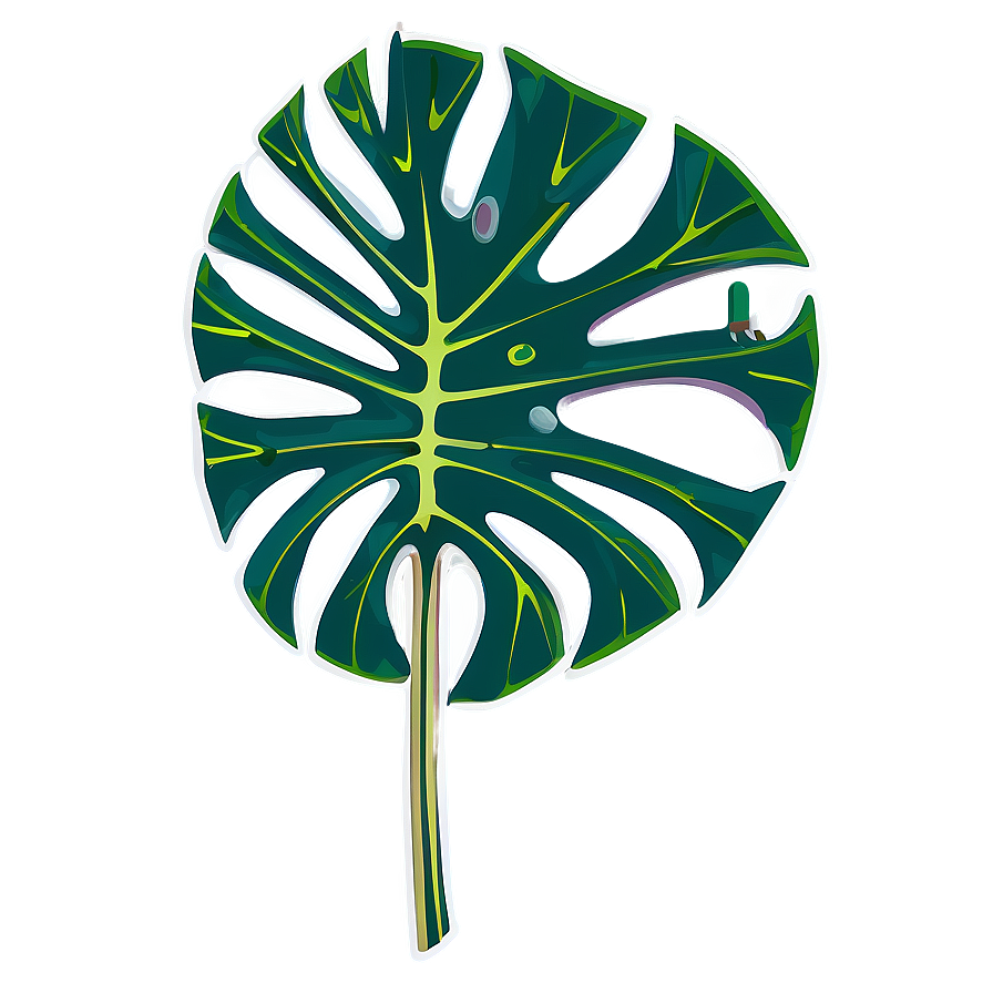 Monstera Outline Graphic Png 05232024