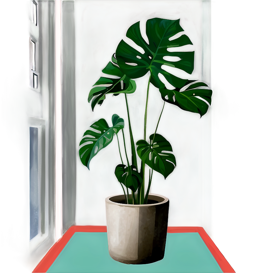 Monstera Plant In Corner Png 06212024